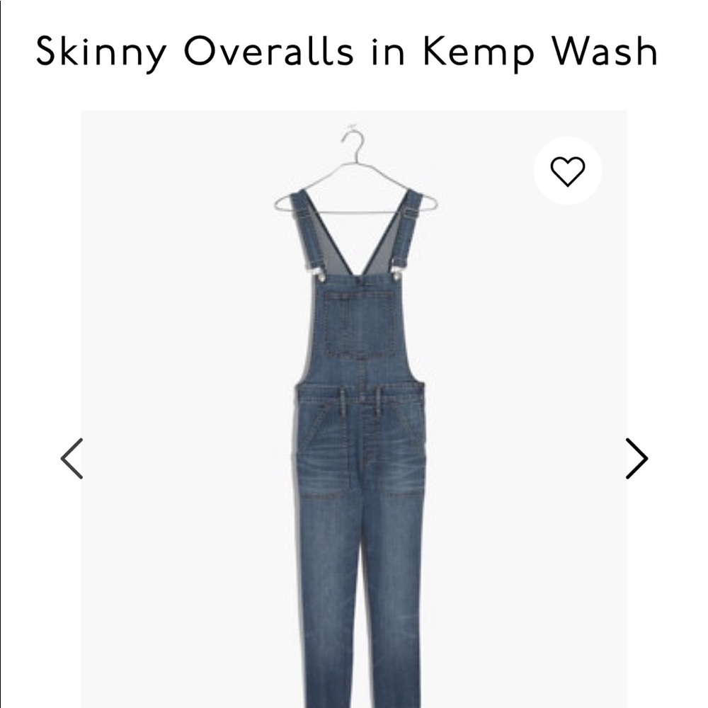 Madewell Skinny Overalls in Kemp Wash